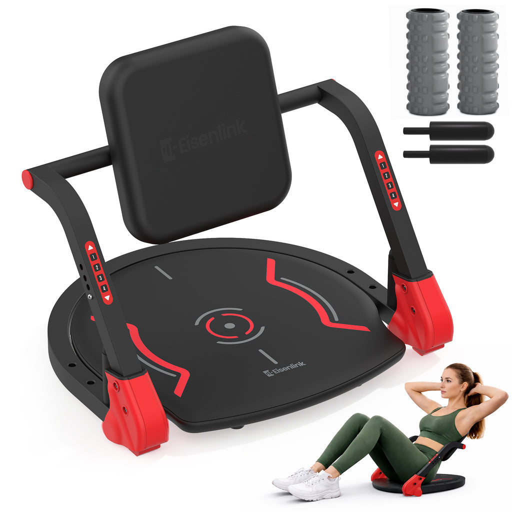 ARVIVO 5-in-1 ABMAX Sit Up Machine with Flat Backrest& Foam Roller 3 Adjustable Resistance Levels Ab Exercise Equipment for All Ages 330lbs
